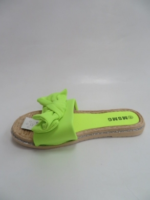 Klapki damskie na płaskim (36-41) WS9020 YELLOW