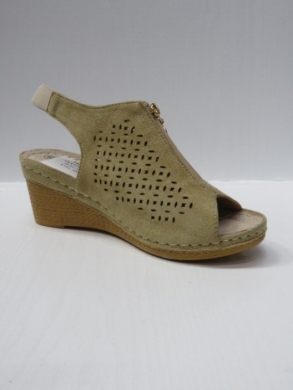 Sandały damskie na koturnie (36-41) 7AA224 BEIGE