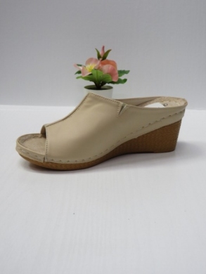 Klapki damskie na koturnie (36-41) 7AA222 BEIGE
