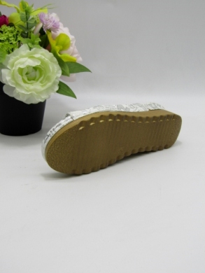 Klapki damskie na płaskim (36-41) 7AA2304 SILVER