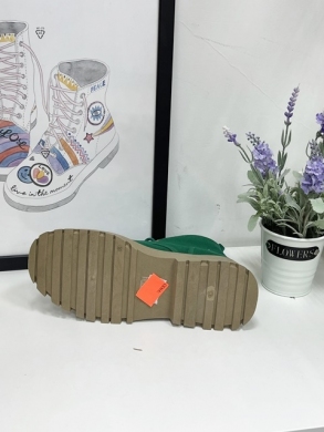 Botki damskie na płaskim (36-41) 9217 GREEN