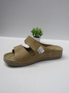 Klapki damskie na koturnie (36-42) CC2222 KHAKI