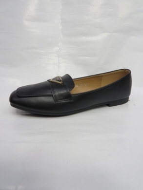 Mokasyny damskie na płaskim (36-41) GO-167 BLACK