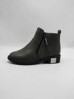 Botki damskie ocieplane na płaskim (36-41) 81307-3 DGREY