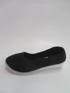 Półbuty damskie na koturnie (36-41) 1636-1 BLACK