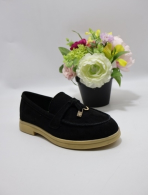 Mokasyny damskie na płaskim (36-41) AA110 BLACK