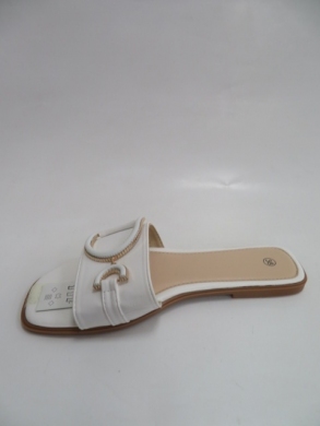Klapki damskie na płaskim (36-41) 35-238 WHITE