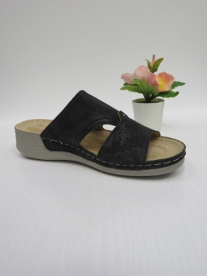 Klapki damskie na koturnie (36-41) HU502 BLACK