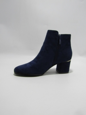 Botki damskie ocieplane na obcasie (36-41) 2607 NAVY