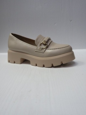 Mokasyny damskie na koturnie (36-41) 888-621 BEIGE