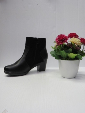 Botki damskie ocieplane na obcasie (36-41) 0-151 BLACK