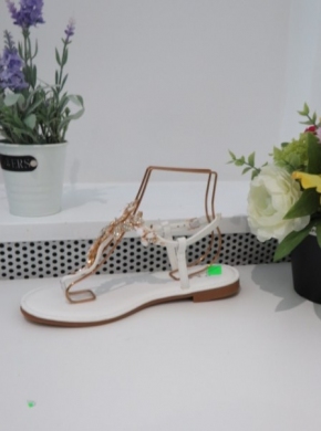 Sandały damskie na płaskim (36-41) 5088 WHITE