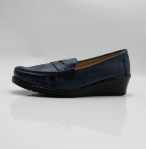 Mokasyny damskie na koturnie (36-41) QQ-8 BLUE
