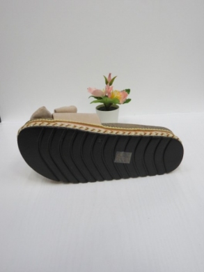 Klapki damskie na koturnie (36-41) FB242 BEIGE