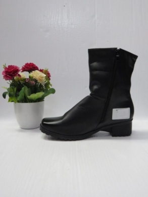 Botki damskie ocieplane na obcasie (37-42) AT3001 BLACK