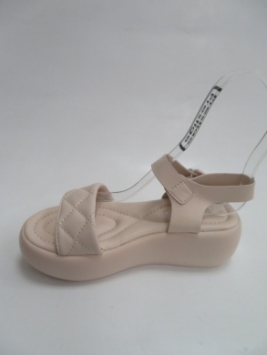 Sandały damskie na koturnie (36-41) 0-110 BEIGE
