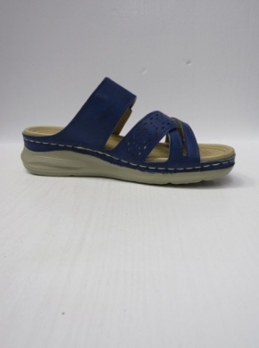 Klapki damskie na koturnie (36-41) B0236 NAVY