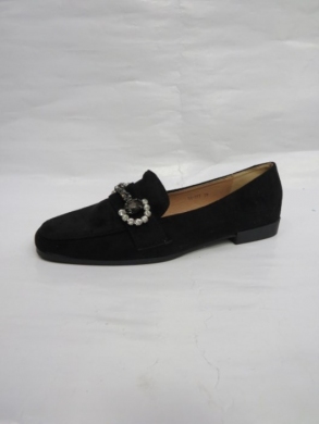 Mokasyny damskie na płaskim (36-41) H8-257 BLACK