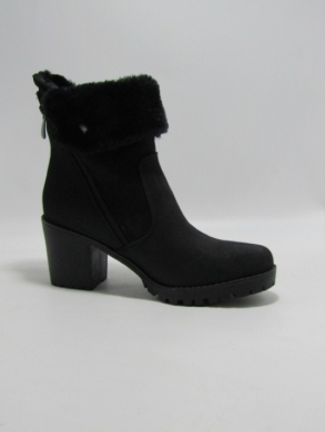 Botki damskie ocieplane na obcasie (36-41) A328 BLACK