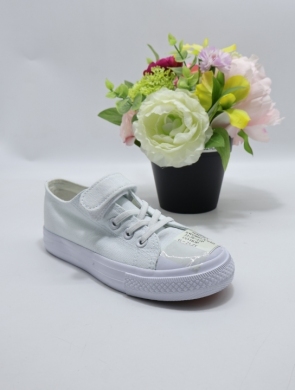 Trampki dziewczęce (31-36) XWQ802 A/WHITE