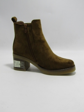 Botki damskie ocieplane na obcasie (36-41) SA3107-11 CAMEL