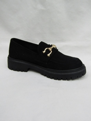 Mokasyny damskie na płaskim (36-41) 7203-11 BLACK