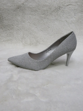 Czółenki damskie na szpilce (36-41) LE-390 SILVER