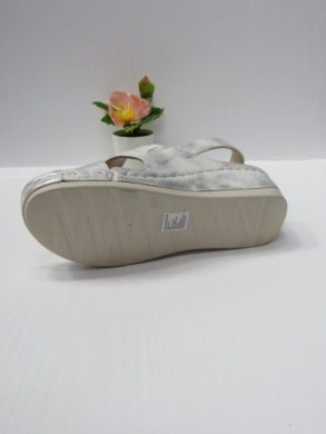 Sandały damskie na koturnie (36-41) 7AA2302 SILVER