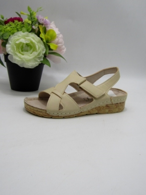 Sandały damskie na płaskim (36-41) 7AA2017 BEIGE