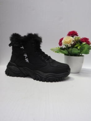 Trapery damskie ocieplane (36-42) 9303-1 BLACK