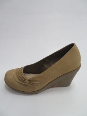 Czółenka damska na koturnie (36-41) NZ129 BEIGE