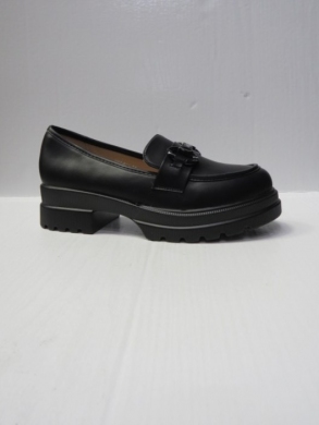 Mokasyny damskie na koturnie (36-41) 888-601 BLACK