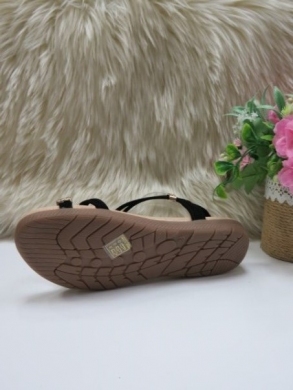 Sandały damskie na płaskim (36-41) FY6620 BLACK