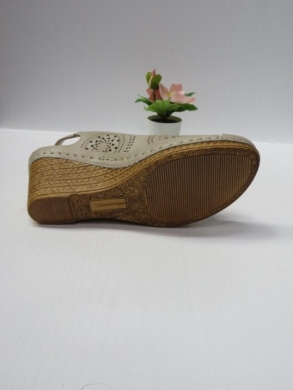 Sandały damskie na koturnie (36-41) 7AA228 BEIGE