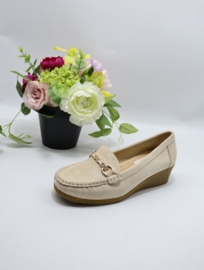 Mokasyny damskie na koturnie (36-41) JS117-5 BEIGE