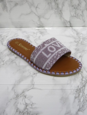 Klapki damskie na płaskim (36-41) CK271 PURPLE