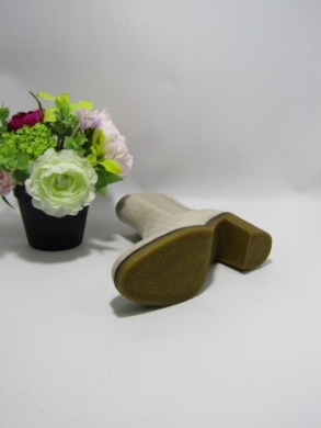 Botki damskie ocieplane na obcasie (36-41) DES629S BEIGE