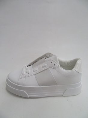 Buty sportowe damskie na koturnie (36-41) LA133 WHITE