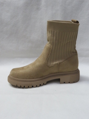 Botki damskie na płaskim (36-41) A807 TAUPE