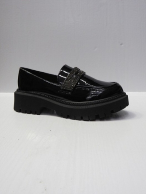 Mokasyny damskie na koturnie (36-41) H8-317 BLACK