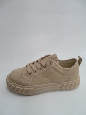 Trampki damskie na płaskim (36-41) UB02 KHAKI