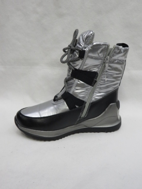 Śniegowce dziecięce (32-37) A304 BLACK/SILVER