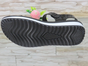 Sandały damskie na koturnie (36-41) 888-9 BLACK/BEIGE