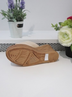 Klapki damskie na koturnie (36-41) W865 BEIGE