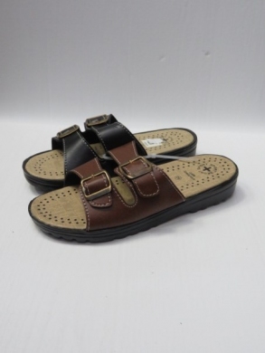 Klapki męskie (41-46) 3738P BLACK/BROWN