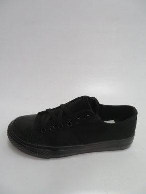 Trampki damskie na płaskim (36-41) WQ-801 ALLBLACK
