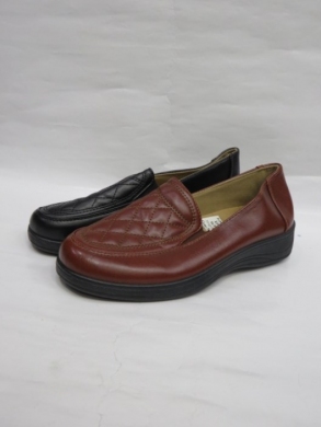 Mokasyny damskie na płaskim (37-42) E305 BLACK/BROWN