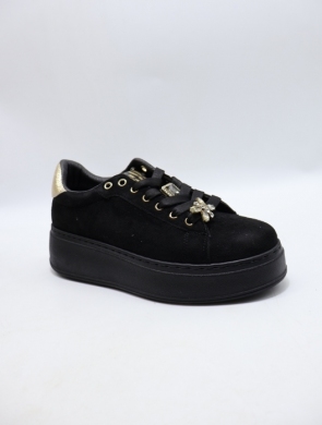 Buty sportowe damskie na płaskim (36-41) 9163 NOIR