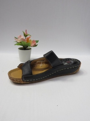 Klapki damskie na koturnie (36-41) 12699-1 BLACK