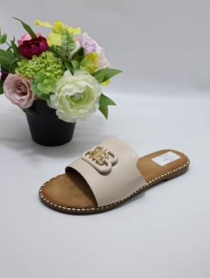 Klapki damskie na płaskim (36-41) WSA-145 BEIGE